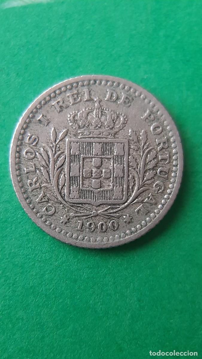 Monedas antiguas de Europa: (PORTUGAL-)(1900)(CUPRONIQUEL) 50 REIS DE CARLOS I