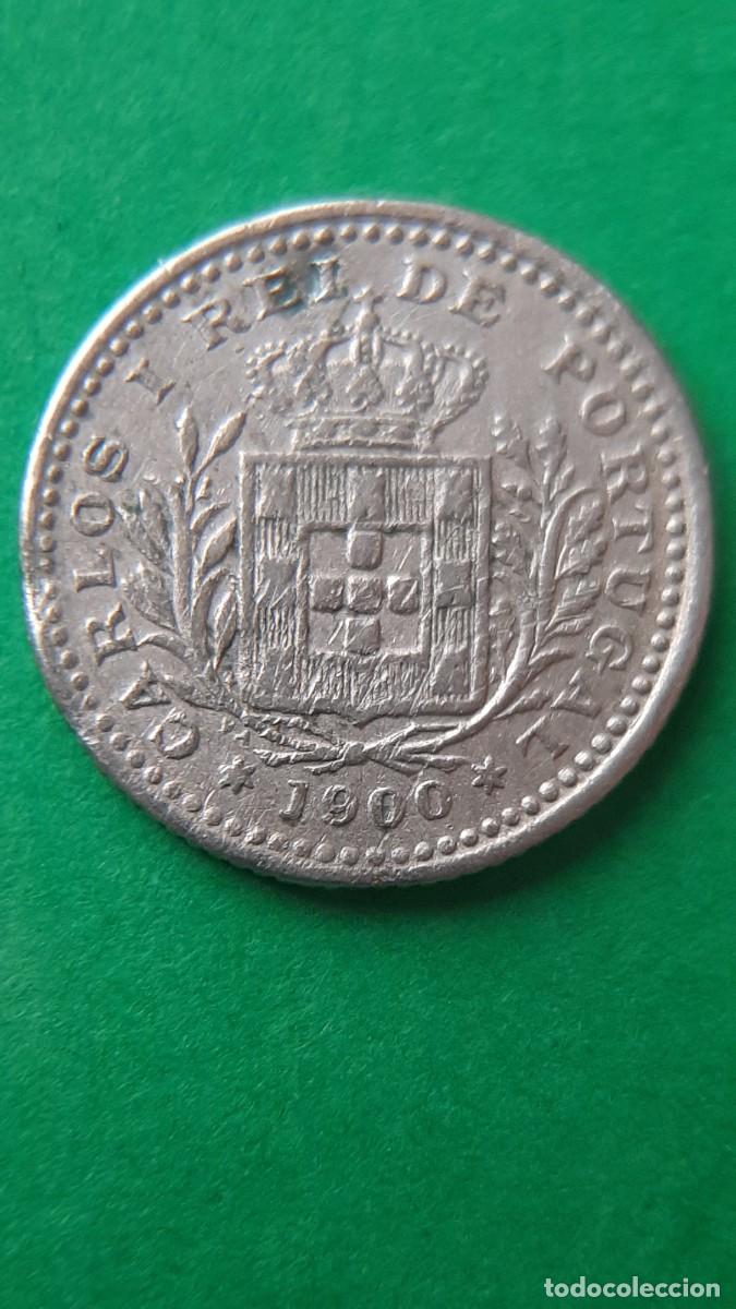 Monedas antiguas de Europa: (PORTUGAL-)(1900)(CUPRONIQUEL) 50 REIS DE CARLOS I