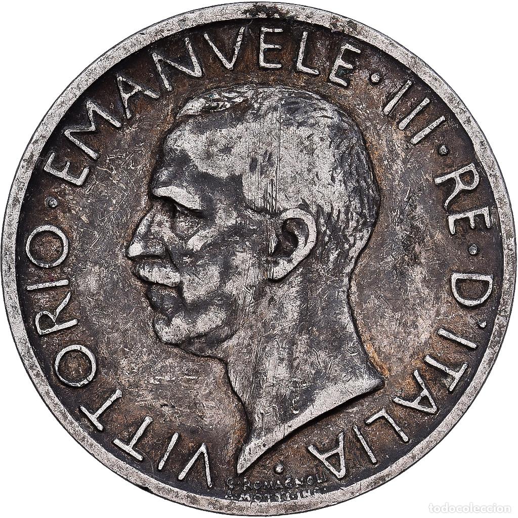 Monedas antiguas de Europa: [#1167818] Italia, Vittorio Emanuele III, 5 Lire, 1927, Rome, Plata, BC+, KM:67.2