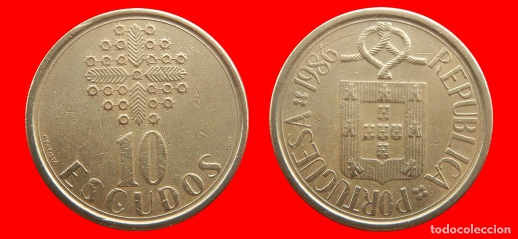 Monedas antiguas de Europa: 10 ESCUDOS 1986 PORTUGAL-151128