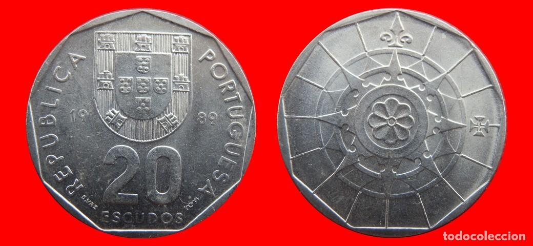 Monedas antiguas de Europa: 20 ESCUDOS 1989 PORTUGAL-151129