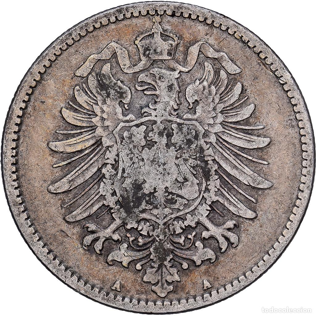 Monedas antiguas de Europa: [#1167833] ALEMANIA - IMPERIO, Wilhelm I, Mark, 1874, Berlin, Plata, BC+, KM:7