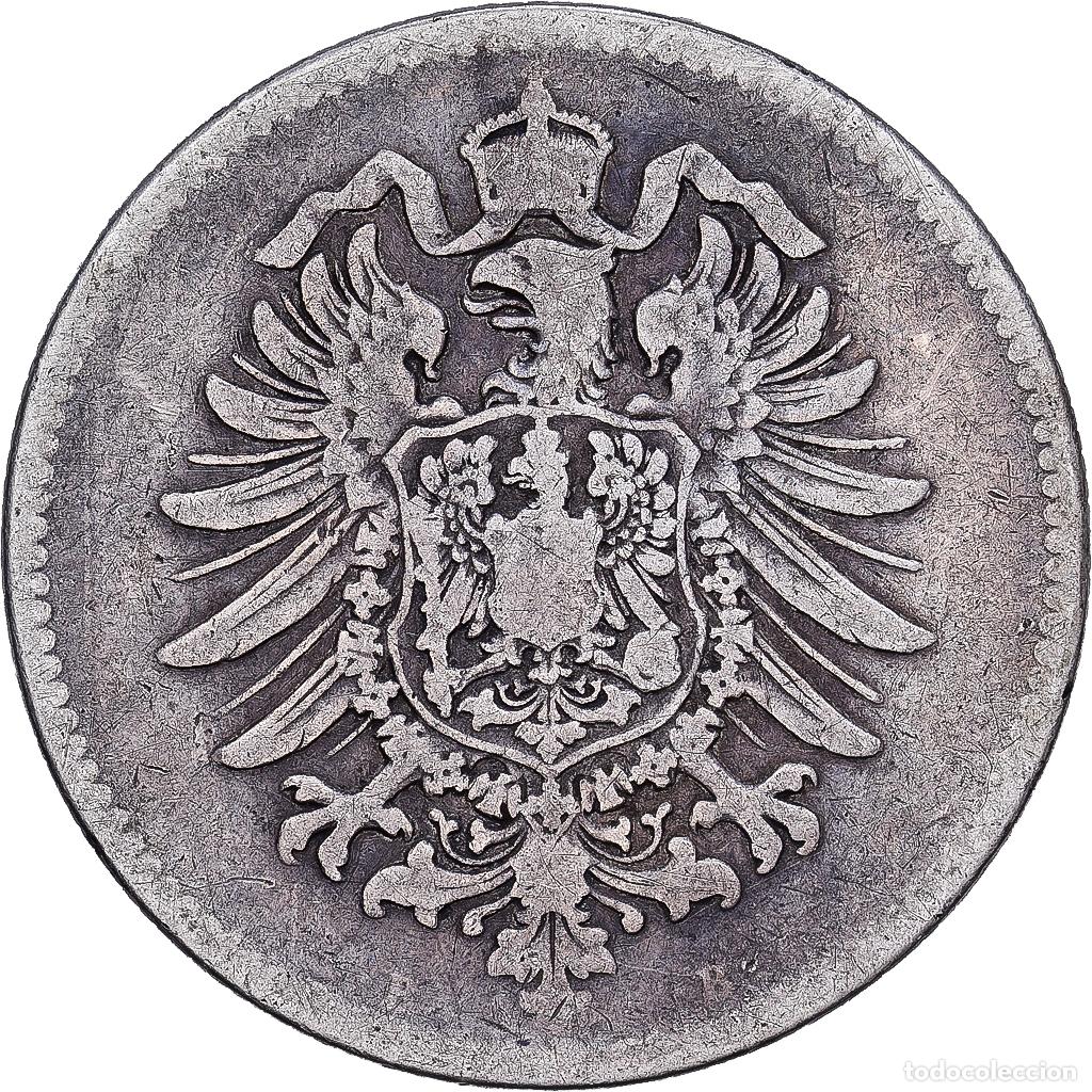 Monedas antiguas de Europa: [#1167834] ALEMANIA - IMPERIO, Wilhelm I, Mark, 1874, Hanovre, Plata, BC+, KM:7
