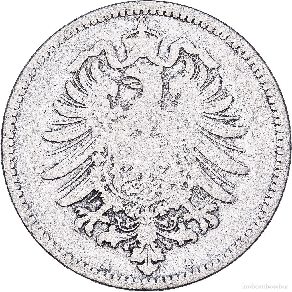 Monedas antiguas de Europa: [#1167836] Alemania, Wilhelm I, Mark, 1876, Berlin, Plata, BC+, KM:14