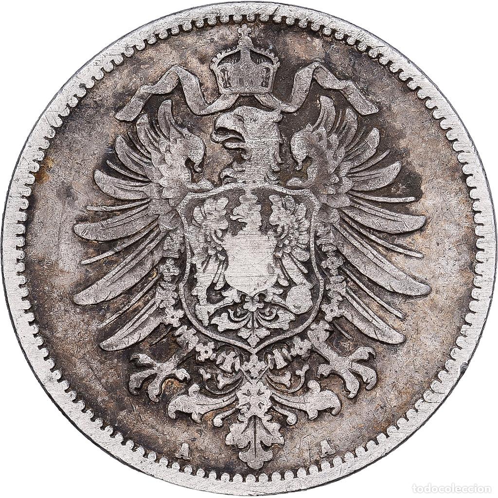 Monedas antiguas de Europa: [#1167837] ALEMANIA - IMPERIO, Wilhelm I, Mark, 1881, Berlin, Plata, BC+, KM:7