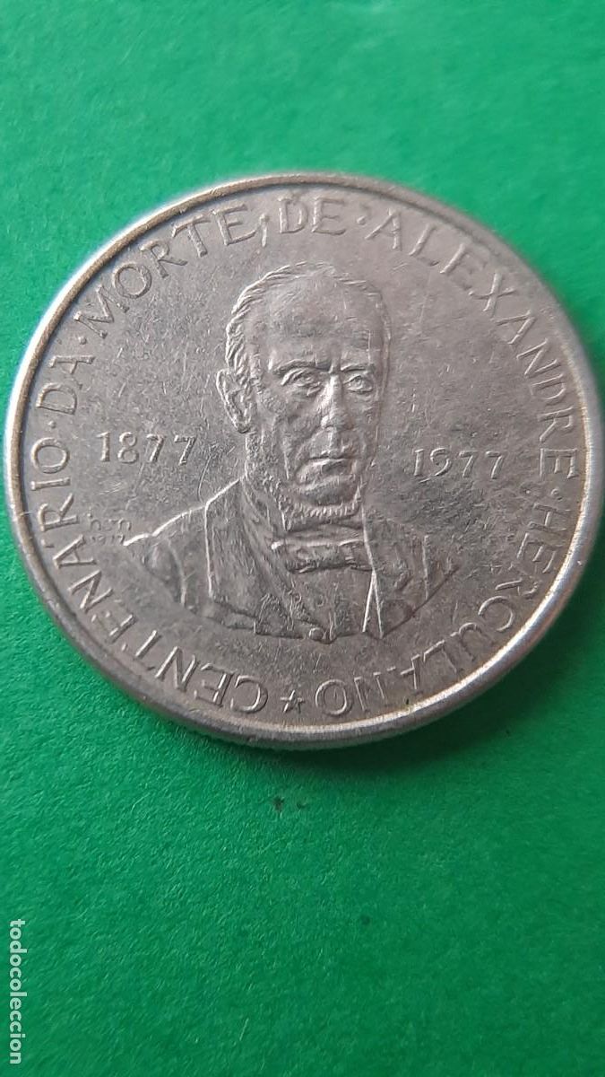 Monedas antiguas de Europa: (PORTUGAL)(1977) 2,5 ESCUDOS ALEXANDER HERCULANO