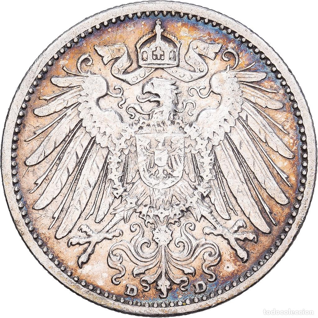 Monedas antiguas de Europa: [#1167840] ALEMANIA - IMPERIO, Wilhelm II, Mark, 1904, Munich, Plata, BC+, KM:14
