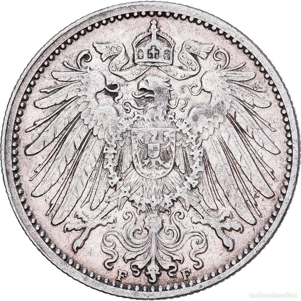 Monedas antiguas de Europa: [#1167843] ALEMANIA - IMPERIO, Wilhelm II, Mark, 1906, Stuttgart, Plata, MBC+, KM:14