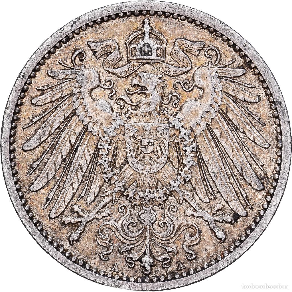 Monedas antiguas de Europa: [#1167844] ALEMANIA - IMPERIO, Wilhelm II, Mark, 1910, Berlin, Plata, MBC+, KM:14