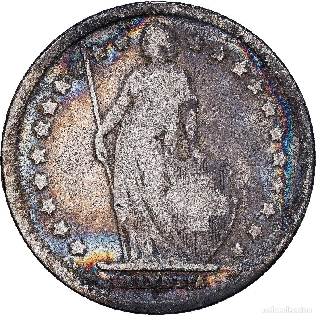 Monedas antiguas de Europa: [#1167854] Suiza, Franc, 1877, Bern, Plata, BC, KM:24