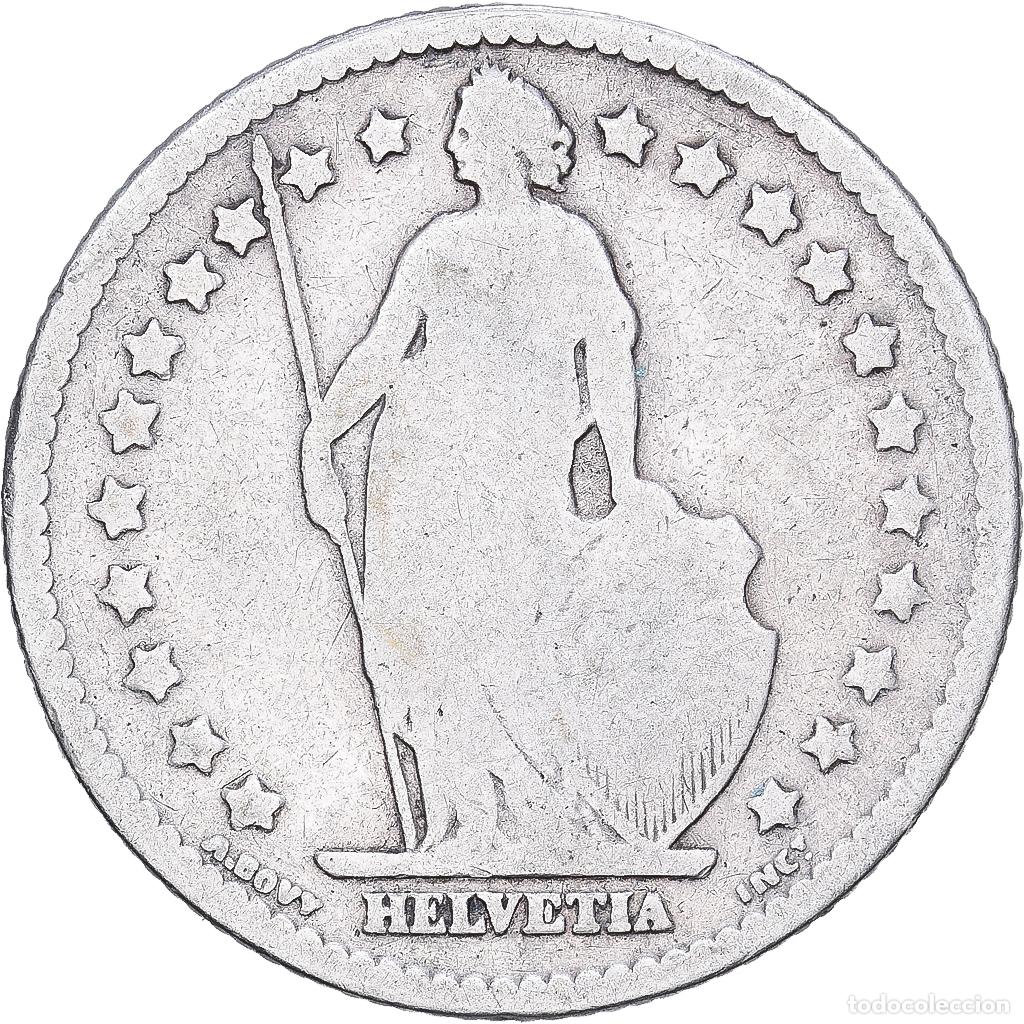 Monedas antiguas de Europa: [#1167856] Suiza, Franc, 1886, Bern, Plata, BC, KM:24