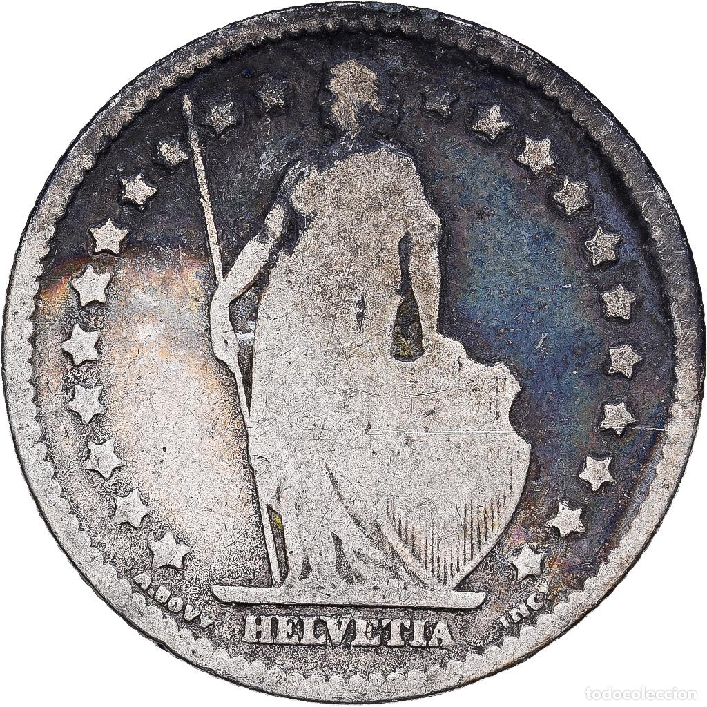 Monedas antiguas de Europa: [#1167855] Suiza, Franc, 1877, Bern, Plata, BC, KM:24