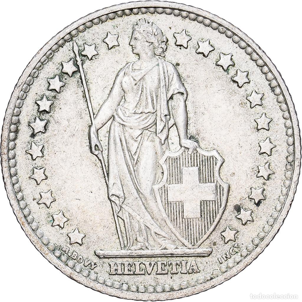 Monedas antiguas de Europa: [#1167877] Moneda, Suiza, Franc, 1958, Bern, MBC, Plata, KM:24