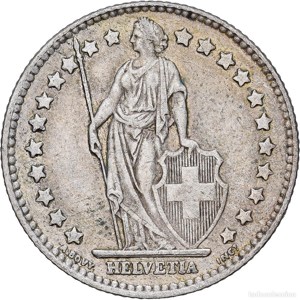 Monedas antiguas de Europa: [#1167882] Suiza, 1 Franc, Helvetia, 1961, Bern, Plata, MBC, KM:24