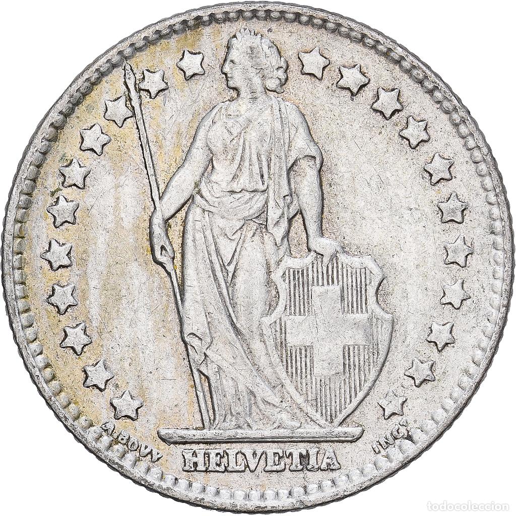 Monedas antiguas de Europa: [#1167881] Suiza, 1 Franc, Helvetia, 1961, Bern, Plata, MBC, KM:24