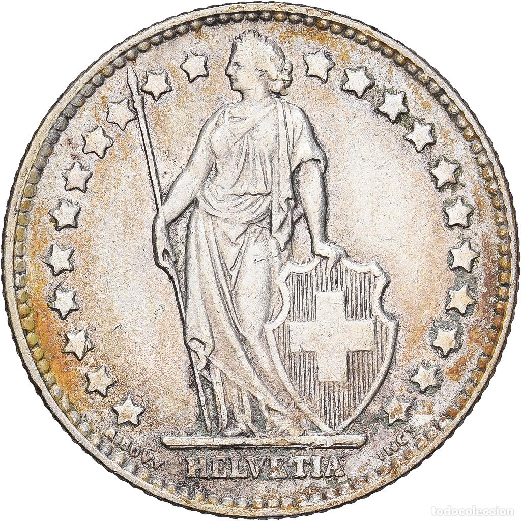 Monedas antiguas de Europa: [#1167880] Suiza, 1 Franc, Helvetia, 1961, Bern, Plata, BC+, KM:24