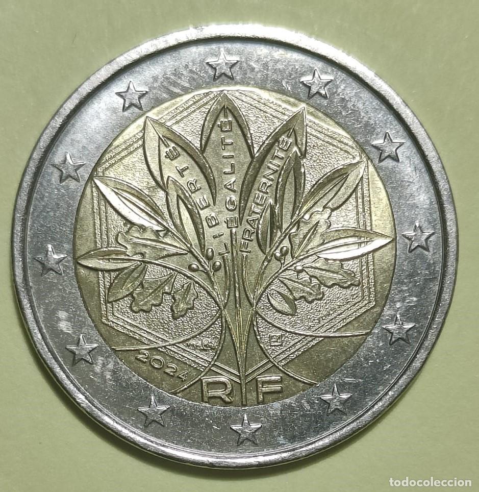 Monedas antiguas de Europa: Moneda 2 Euros circulada FRANCIA 2024