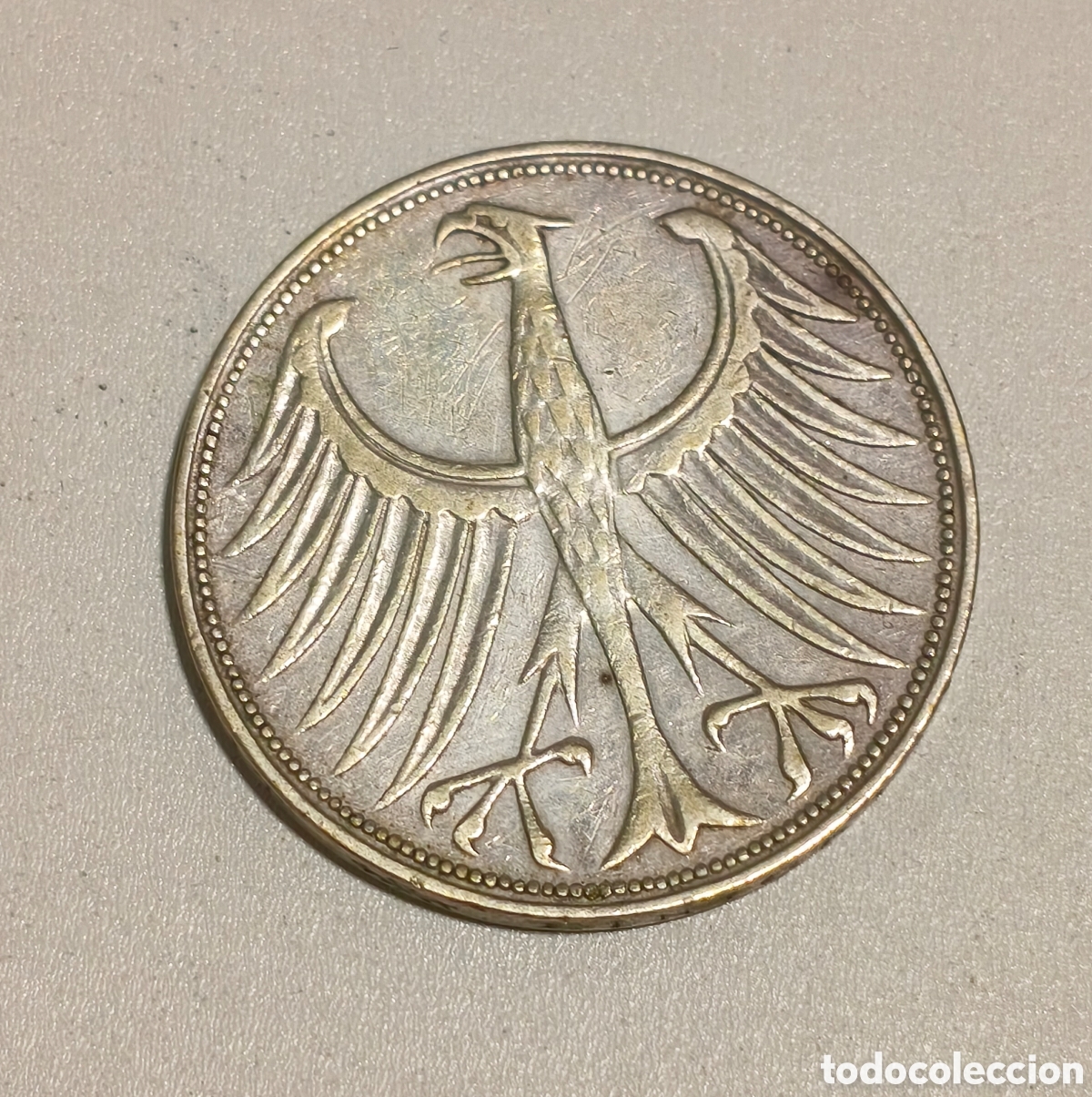 Monedas antiguas de Europa: 5 MARCOS ALEMANIA PLATA1951 F