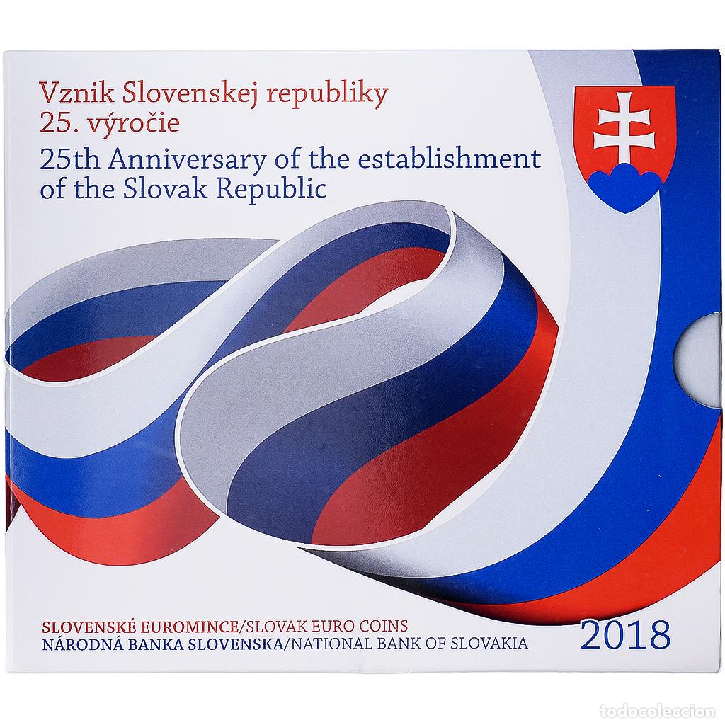 Monedas antiguas de Europa: [#1545349] Eslovaquia, Coffret 1c. &agrave; 2&euro;, Slovak Republic, s&eacute;rie FDC, 2018, Kremnica
