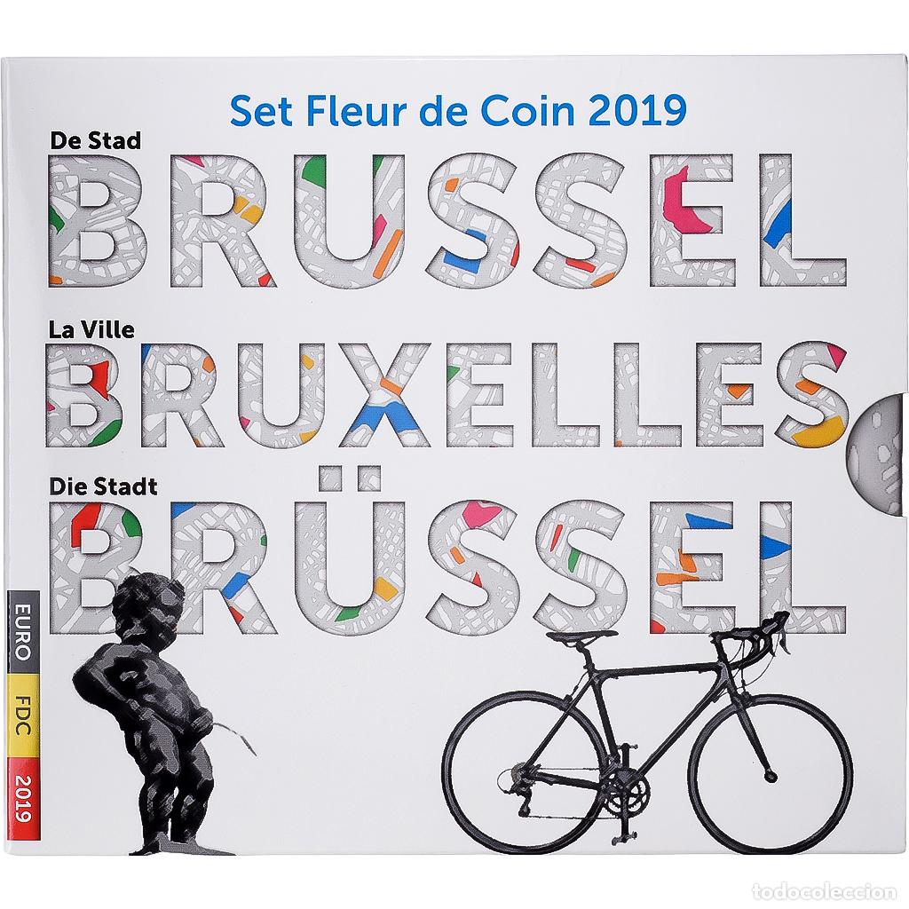 Monedas antiguas de Europa: [#1545356] B&eacute;lgica, Coffret 1c. &agrave; 2&euro; + jeton, Bruxelles, la ville, s&eacute;rie FDC, 2019