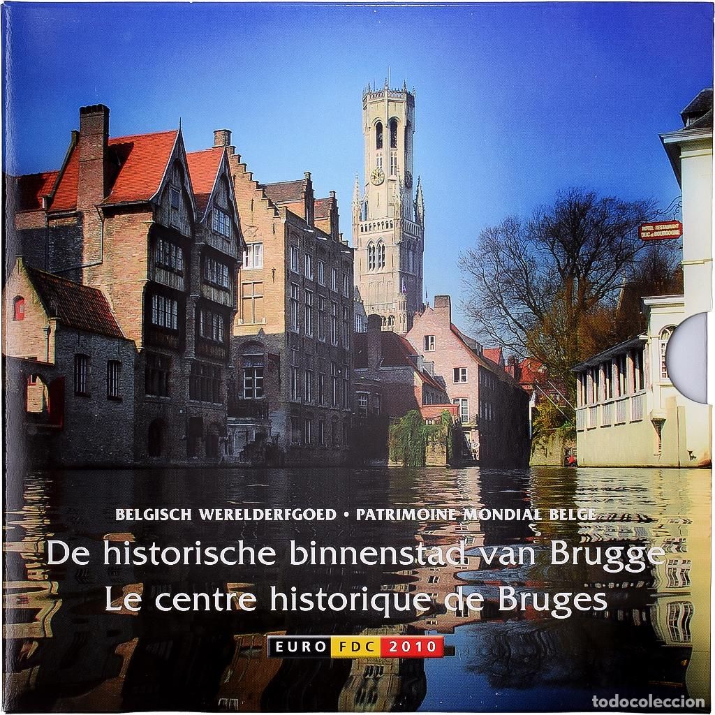 Monedas antiguas de Europa: [#1545358] B&eacute;lgica, Coffret 1c. &agrave; 2&euro; + jeton, Bruges Historic Center, s&eacute;rie FDC, 2010