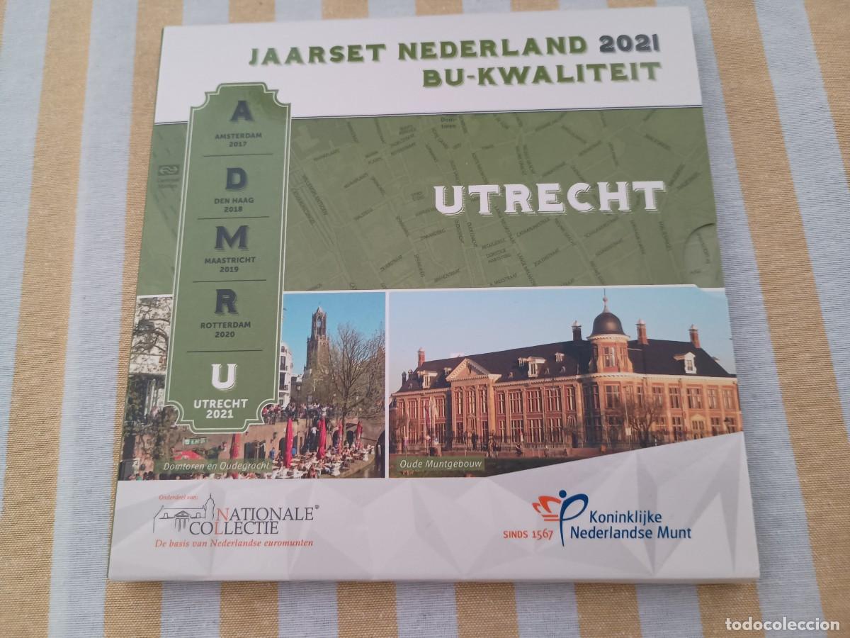 Monedas antiguas de Europa: Holanda a&ntilde;o 2021 cartera 8 monedas 1 c&eacute;ntimo a 2 euros &euro;