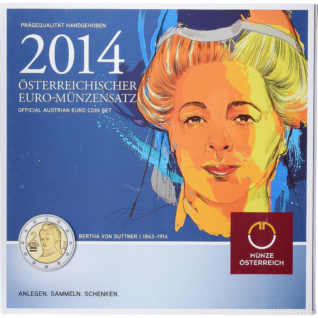 Monedas antiguas de Europa: [#1545384] Austria, Set 1 ct. - 2 Euro, Bertha von Suttner, s&eacute;rie FDC, 2014, Vienne, Sin