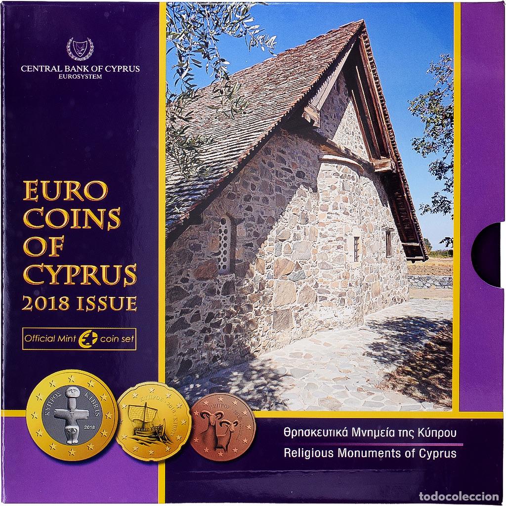 Monedas antiguas de Europa: [#1545388] Chipre, Set 1 ct. - 2 Euro, Religious monuments, s&eacute;rie FDC, 2018, Athens, Sin
