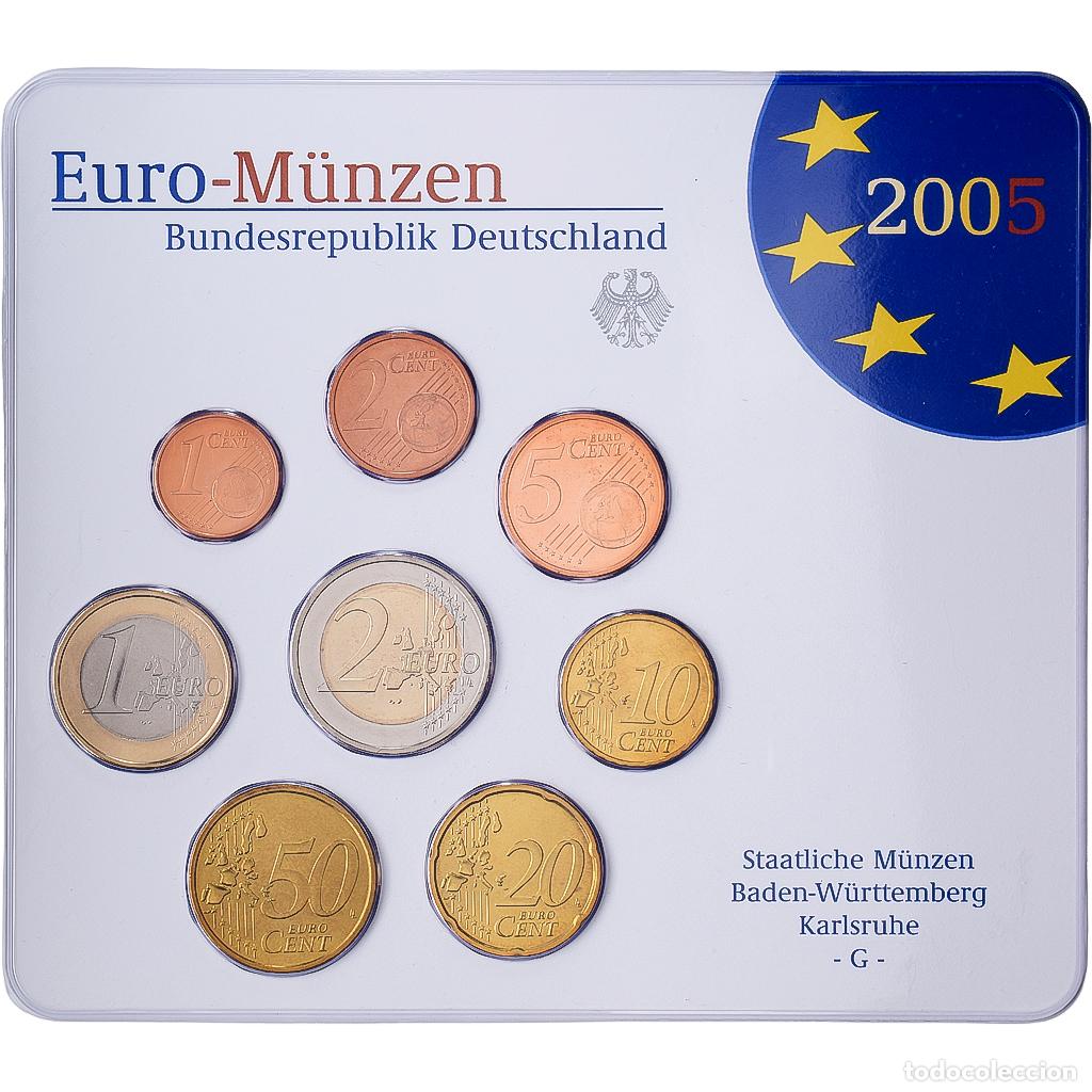 Monedas antiguas de Europa: [#1545395] Alemania, Set 1 ct. - 2 Euro, S&eacute;rie BU, 2005, Karlsruhe, Sin informaci&oacute;n, FDC