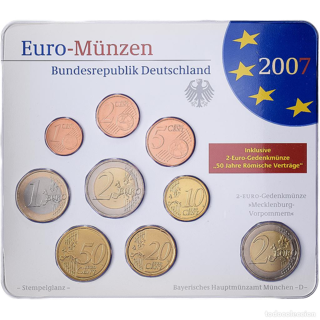 Monedas antiguas de Europa: [#1545400] Alemania, Set 1 ct. - 2 Euro + 2&euro;, Mecklenburg-Vorpommern, S&eacute;rie BU, 2007