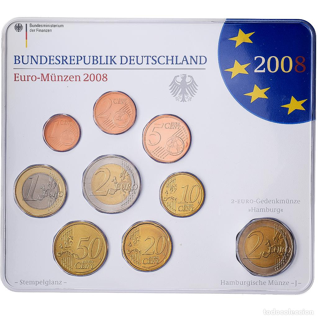 Monedas antiguas de Europa: [#1545401] Alemania, Set 1 ct. - 2 Euro + 2&euro;, Hamburg, S&eacute;rie BU, 2008, Hamburg, Sin