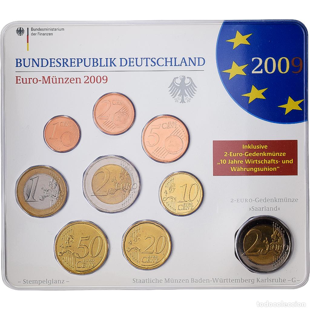 Monedas antiguas de Europa: [#1545397] Alemania, Set 1 ct. - 2 Euro, S&eacute;rie BU, 2009, Karlsruhe, Sin informaci&oacute;n, FDC