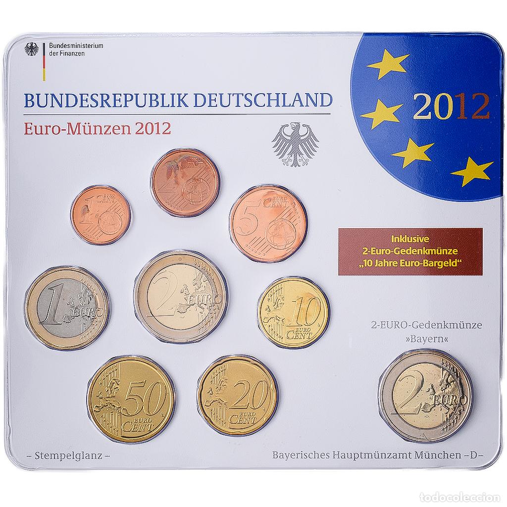 Monedas antiguas de Europa: [#1545399] Alemania, Set 1 ct. - 2 Euro + 2&euro;, Bayern, S&eacute;rie BU, 2012, Munich, Sin