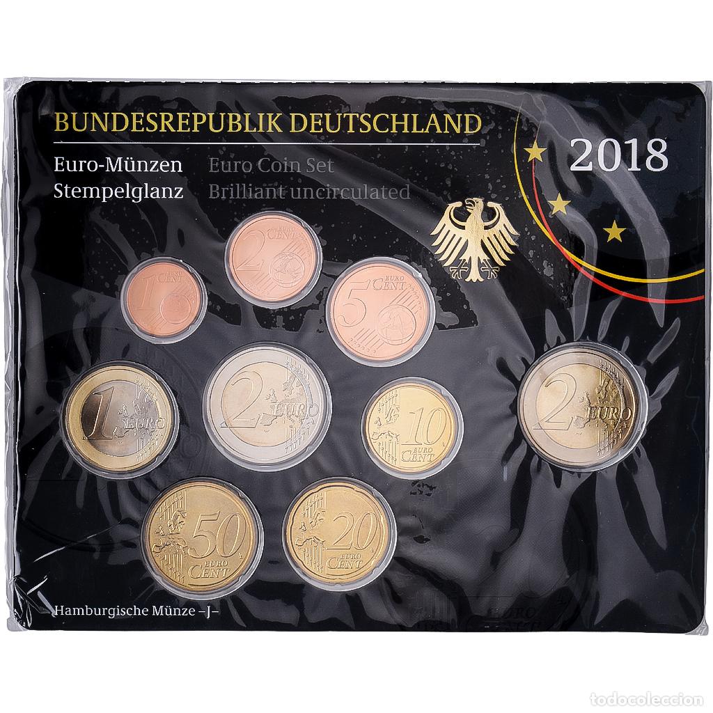 Monedas antiguas de Europa: [#1545407] Alemania, Set 1 ct. - 2 Euro + 2&euro;, berlin, S&eacute;rie BU, 2018, Hamburg, Sin