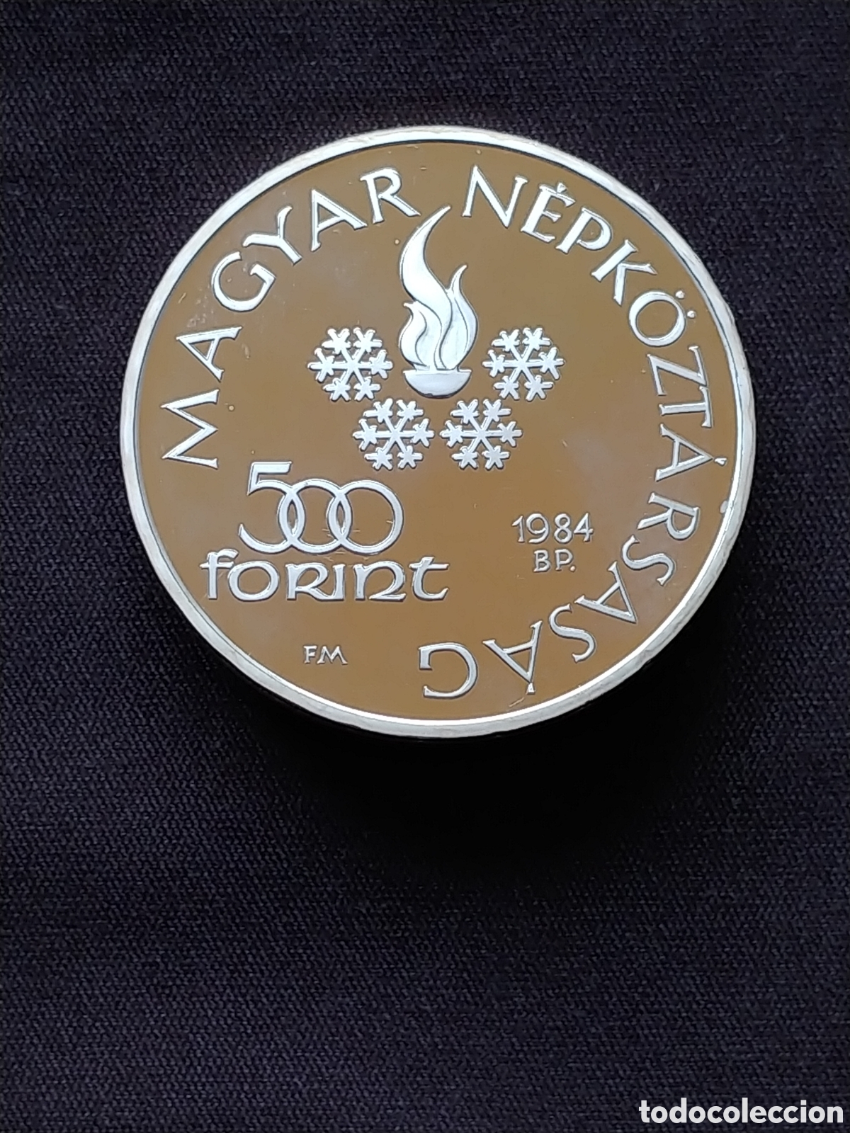 Monedas antiguas de Europa: Hungr&iacute;a, &rdquo;Olimpiada Sarajevo '84&rdquo;, 500 Forint 1984, Ag .640 mls., Proof