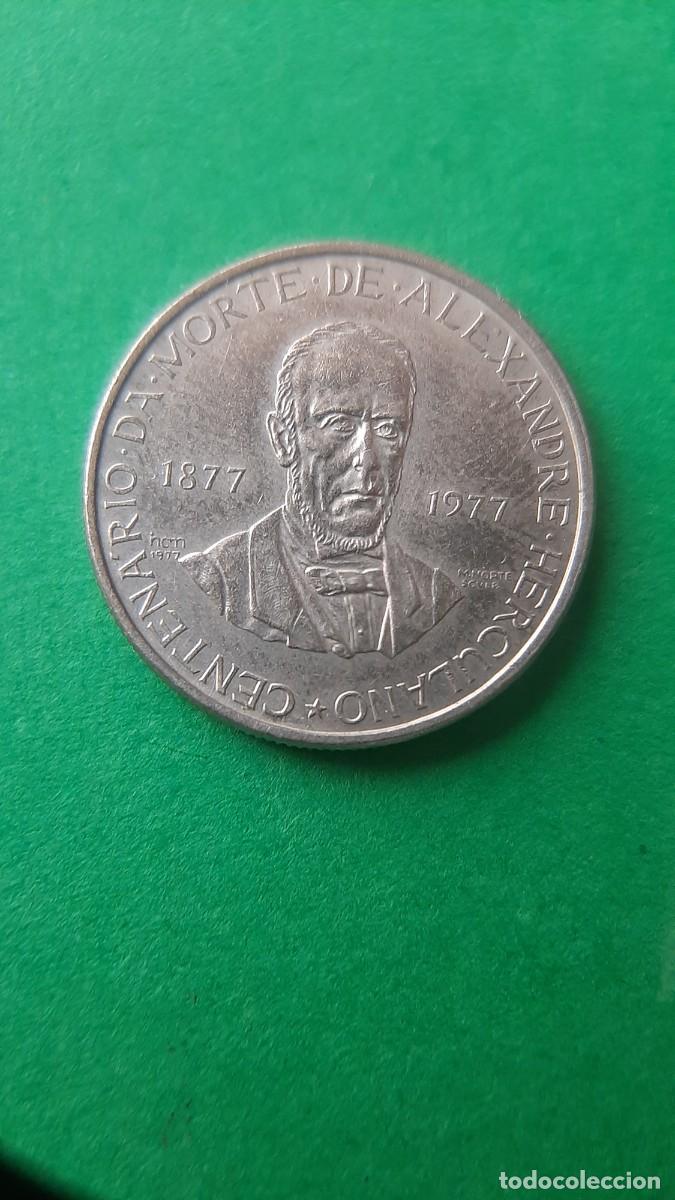 Monedas antiguas de Europa: (PORTUGAL)(1977)(CUPRONIQUEL) 2,5 ESCUDOS CONMEMORATIVOS ALEXANDRE HERCULANO