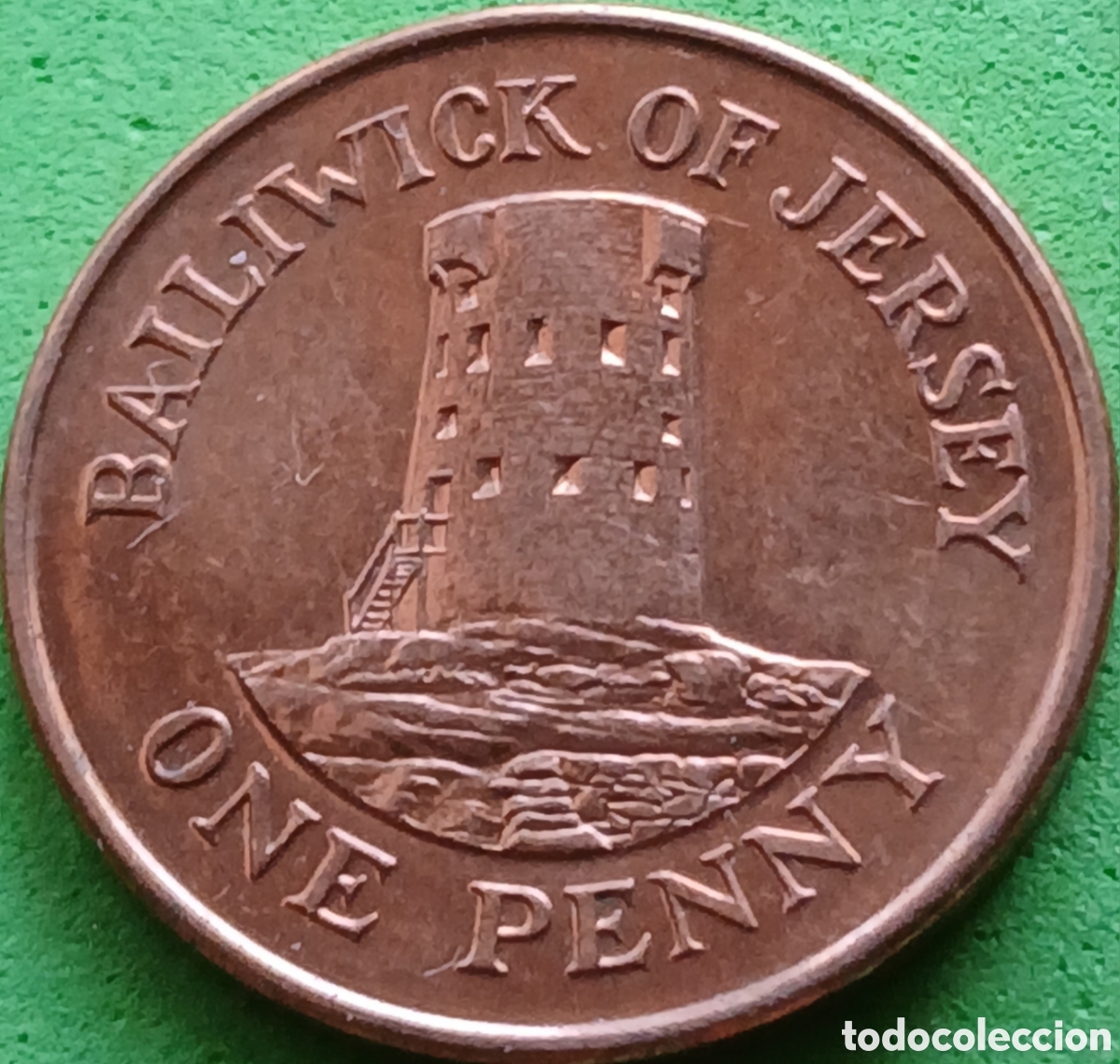 Monedas antiguas de Europa: Jersey one penny 2014 km#103 poco com&uacute;n!!