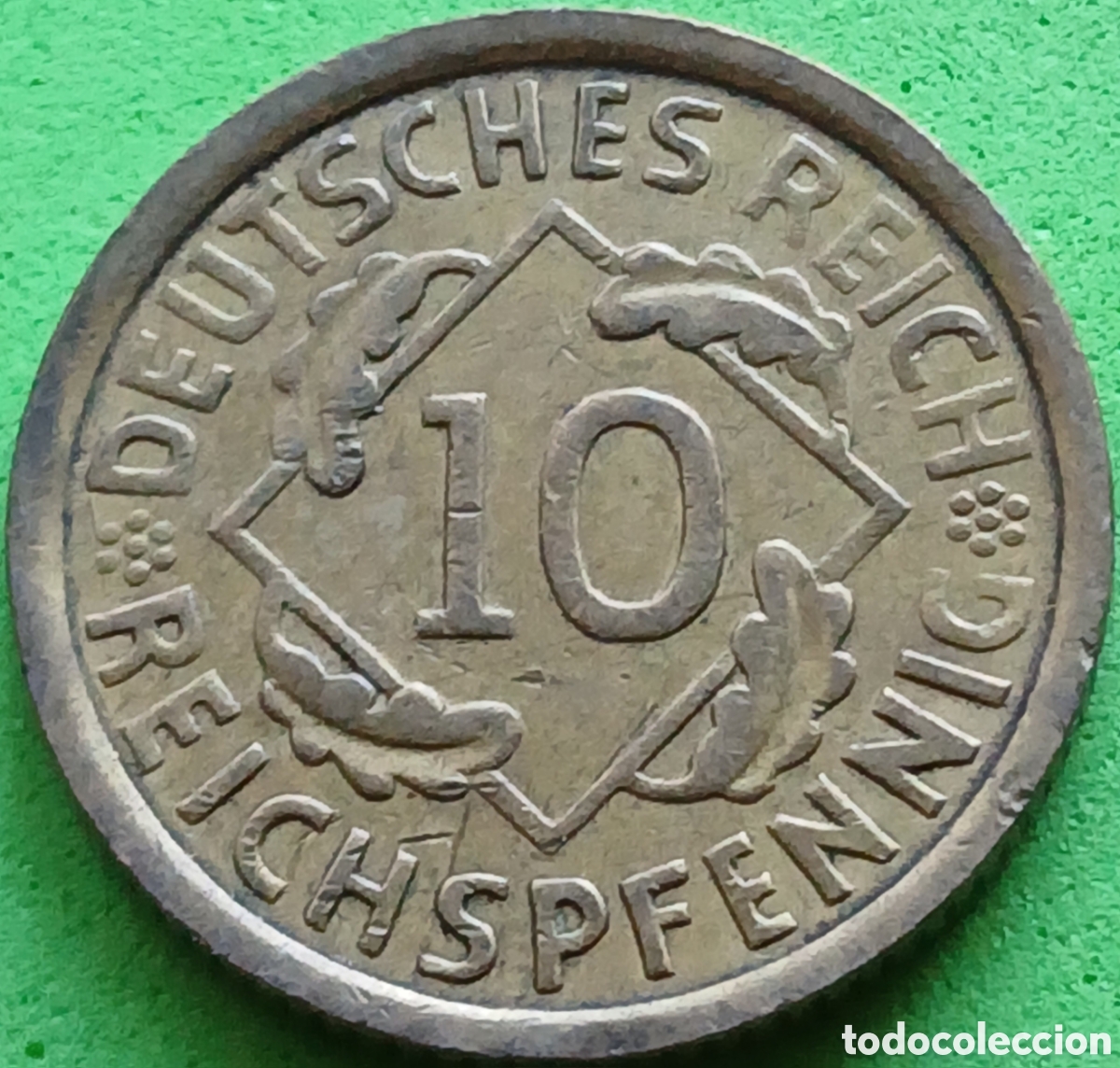 Monedas antiguas de Europa: Alemania Rep&uacute;blica de Weimar 10 reichspfennig 1932 A km#40