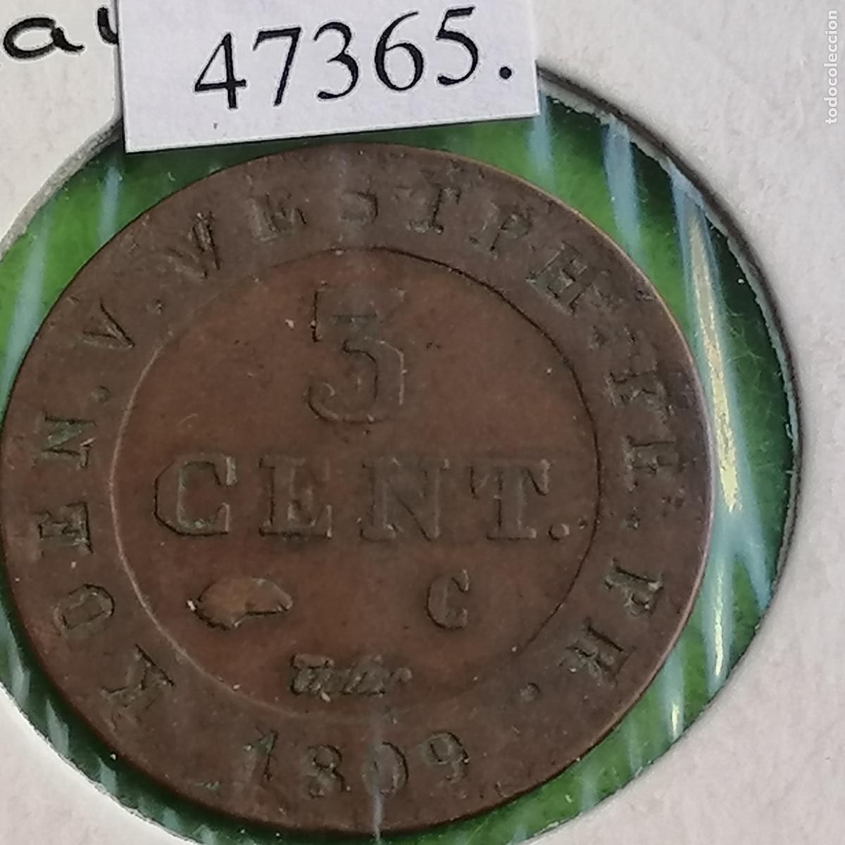 Monedas antiguas de Europa: Westfalia, Estados Alemanes 3 centimos 1809, ocupaci&oacute;n napole&oacute;nica, Hieronymus Napoleon