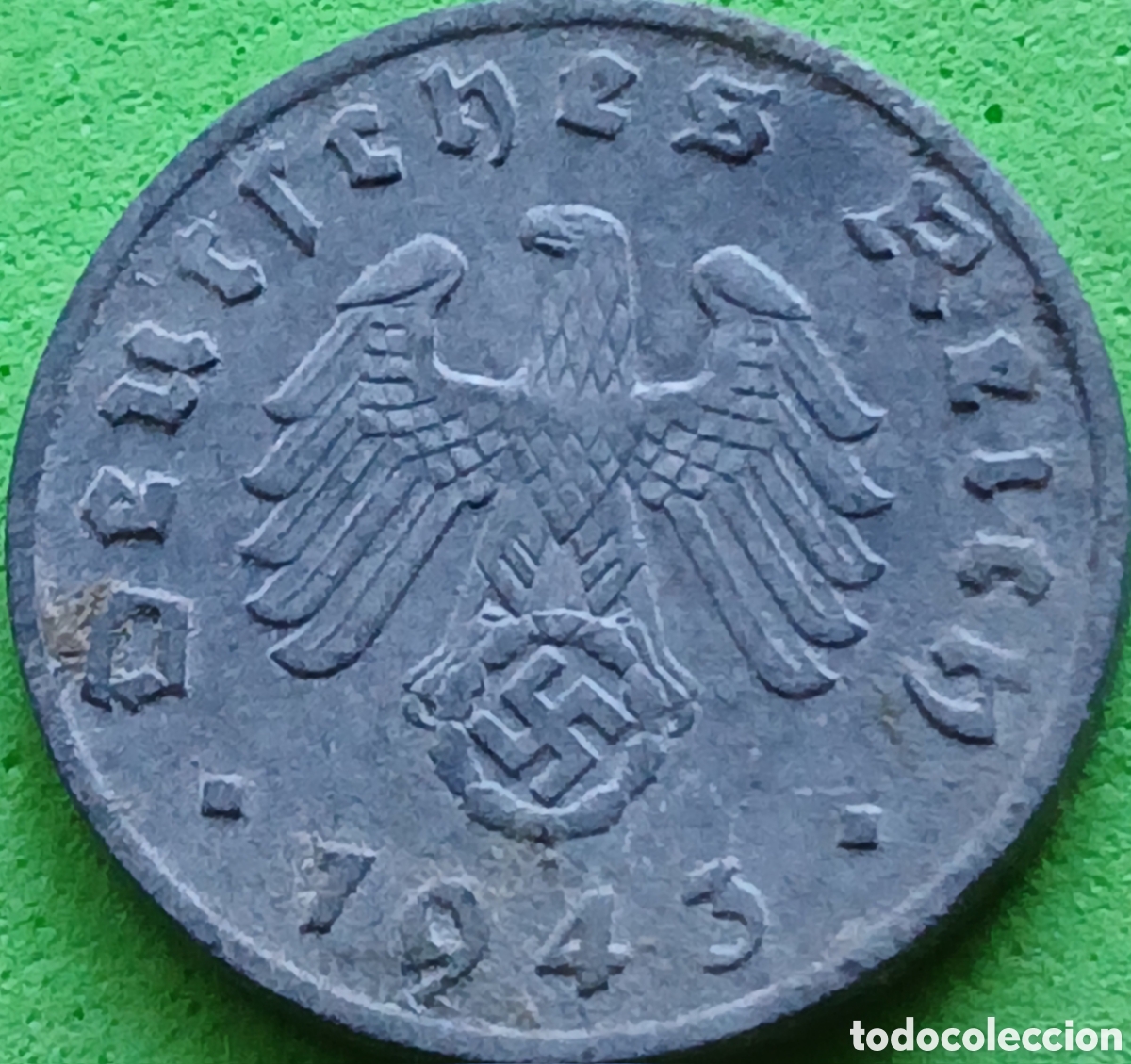 Monedas antiguas de Europa: Alemania Tercer Reich 1 reichspfennig 1943 F km#97