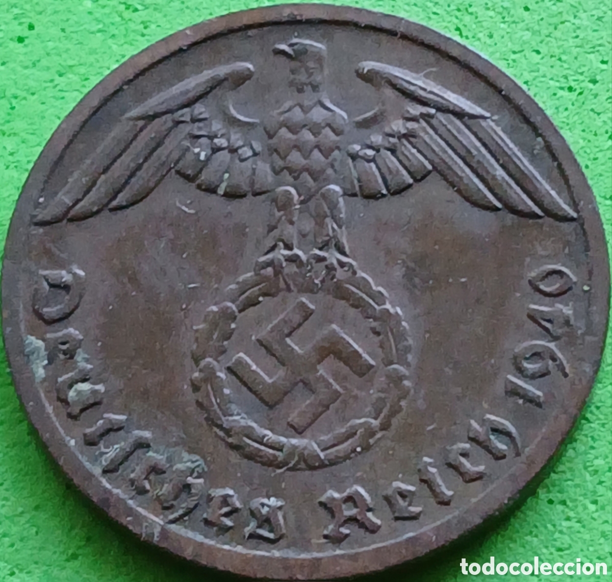 Monedas antiguas de Europa: Alemania Tercer Reich 1 reichspfennig 1940 F km#89