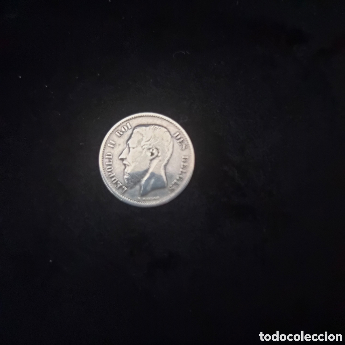 Monedas antiguas de Europa: Moneda de plata 50 centimos de escudo Belgica