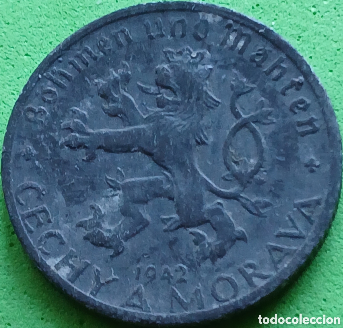Monedas antiguas de Europa: Bohemia y Moravia 50 hellers 1942 km#3