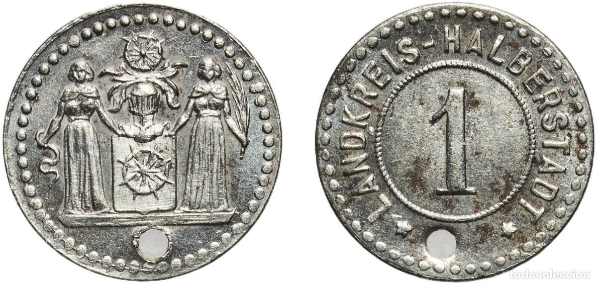 Monedas antiguas de Europa: Germany Halberstadt (notgeld), City of ND 1 Pfennig - Halberstadt Iron L. Chr. Lauer Mint 1.61g AU