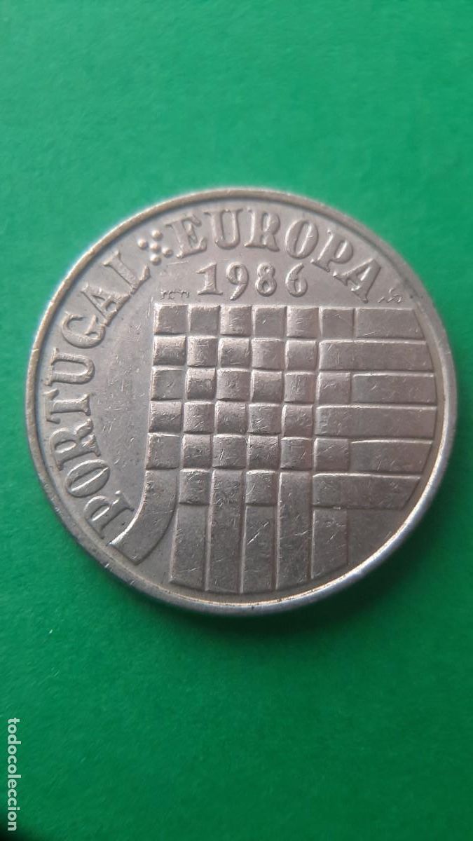 Monedas antiguas de Europa: (PORTUGAL)(1986)(CUPRONIQUEL) 25 ESCUDOS CONMEMORATIVOS DE LA ADMISI&Oacute;N AL MERCADO COM&Uacute;N EUROPEO