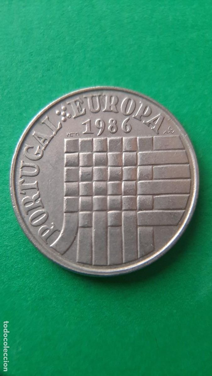 Monedas antiguas de Europa: (PORTUGAL)(1986)(CUPRONIQUEL) 25 ESCUDOS CONMEMORATIVOS DE LA ADMISI&Oacute;N AL MERCADO COM&Uacute;N EUROPEO
