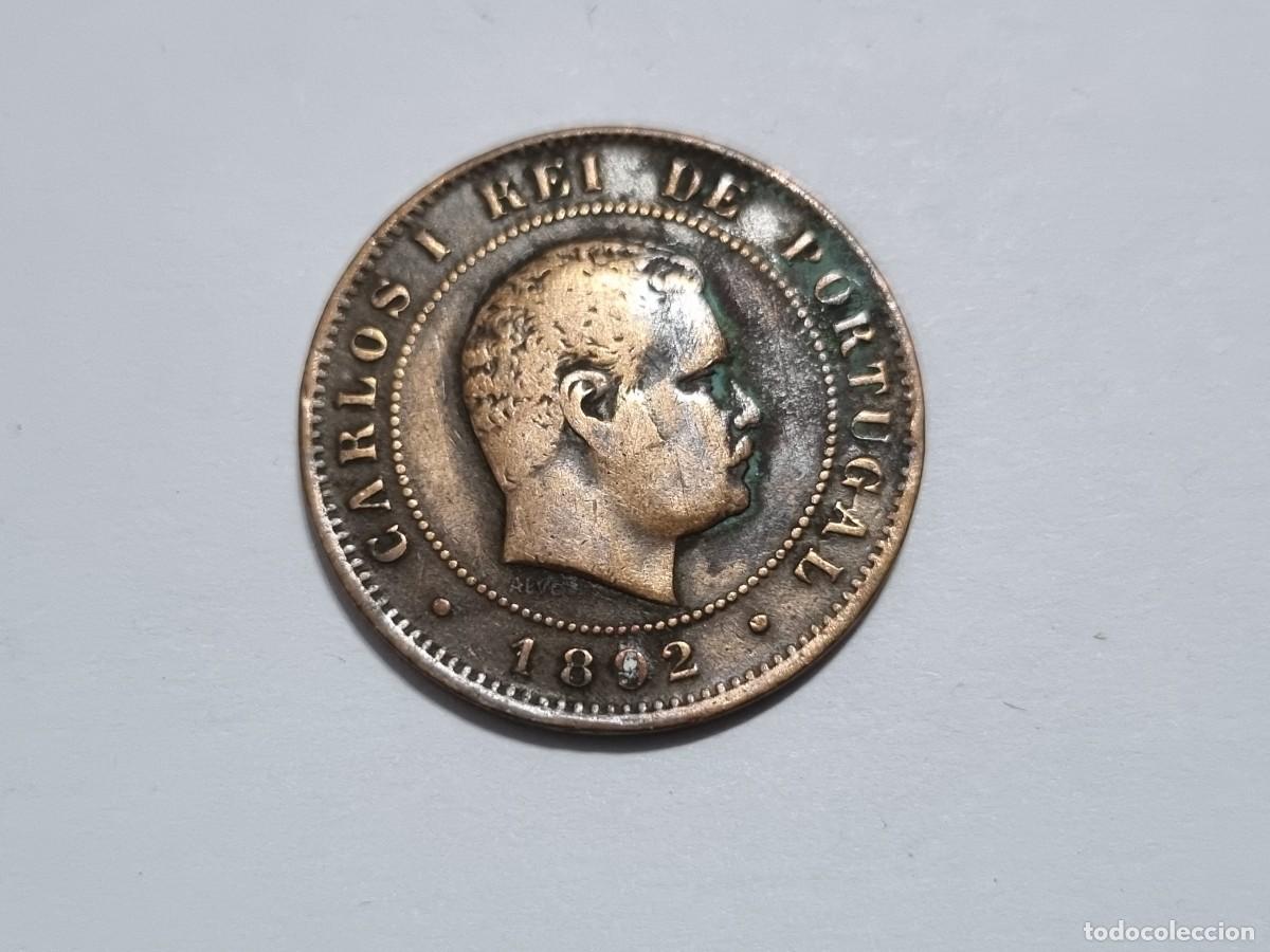 Monedas antiguas de Europa: Antigua Moneda Portuguesa Portugal 10 X Reis 1892 Coleccionista