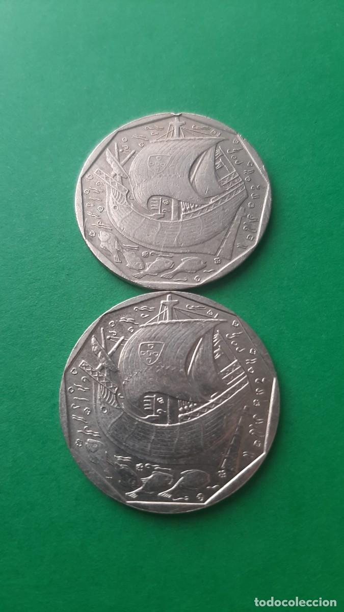 Monedas antiguas de Europa: (PORTUGAL)(1988-1989)(CUPRONIQUEL) LOTE DE 2 MONEDAS DE 50 ESCUDOS