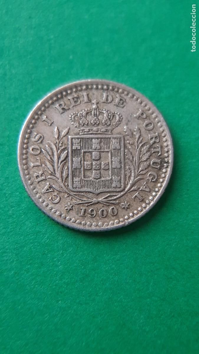 Monedas antiguas de Europa: (PORTUGAL)(1900)(CUPRONIQUEL) 50 REIS DE CARLOS I
