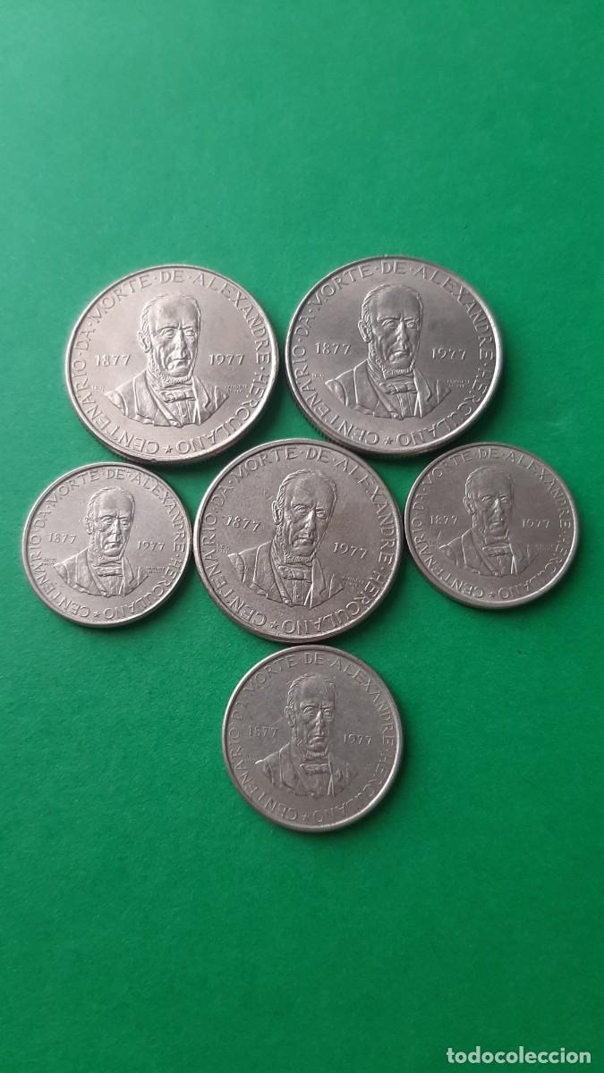 Monedas antiguas de Europa: (PORTUGAL)(1977)(CUPRONIQUEL) LOTE DE MONEDAS CONMEMORATIVAS ALEXANDRE HERCULANO